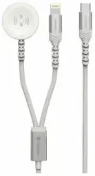 Įkroviklis Swissten 2in1 Apple Watch + Lightning 1.2m
