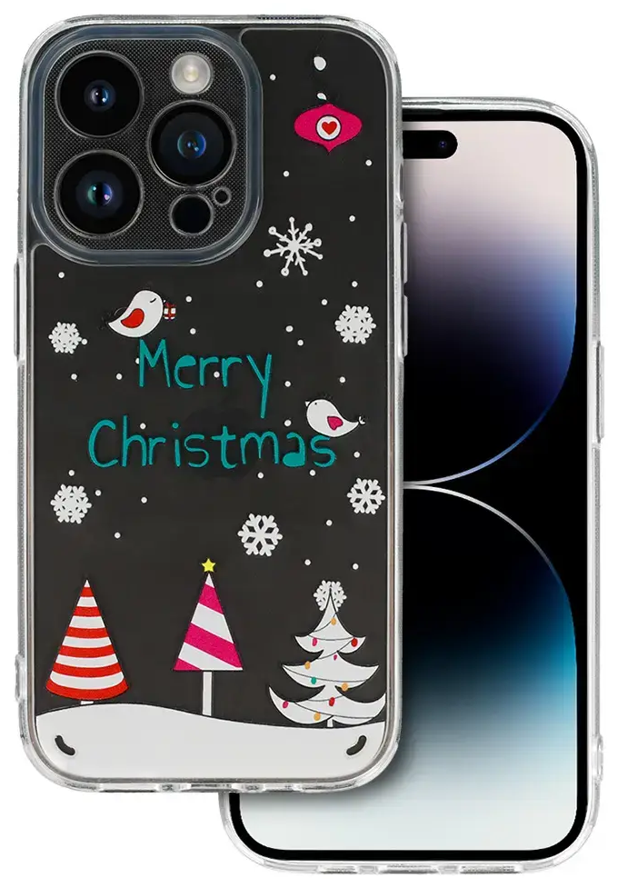 TEL PROTECT Christmas Case for Samsung S23 Ultra Design 4 Clear