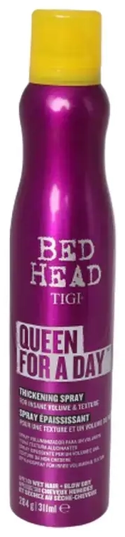 Tigi Queen for a Day Volume Thickening Spray for Fine Hair, 311Ml in Clear
