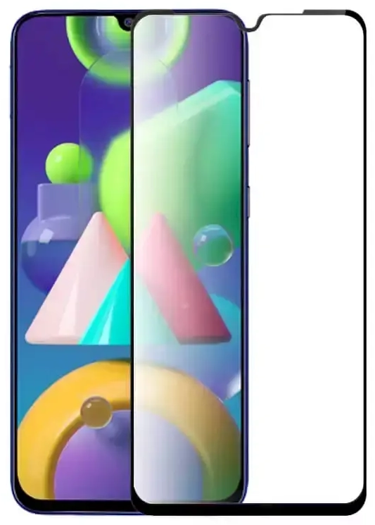 HOFI Fusion pilnam ekrānam 5D aizsargstikls telefonam Samsung Galaxy A03S melns