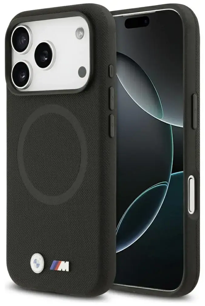 BMW M FW Metal Logo MagSafe Case for iPhone 17 Pro Black