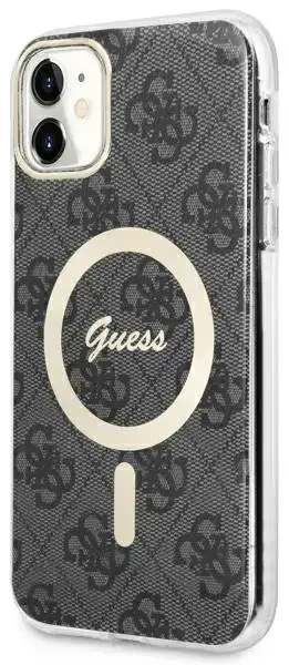 Guess GUHMN61H4STK iPhone 11 6.1" czarny|black hardcase 4G MagSafe