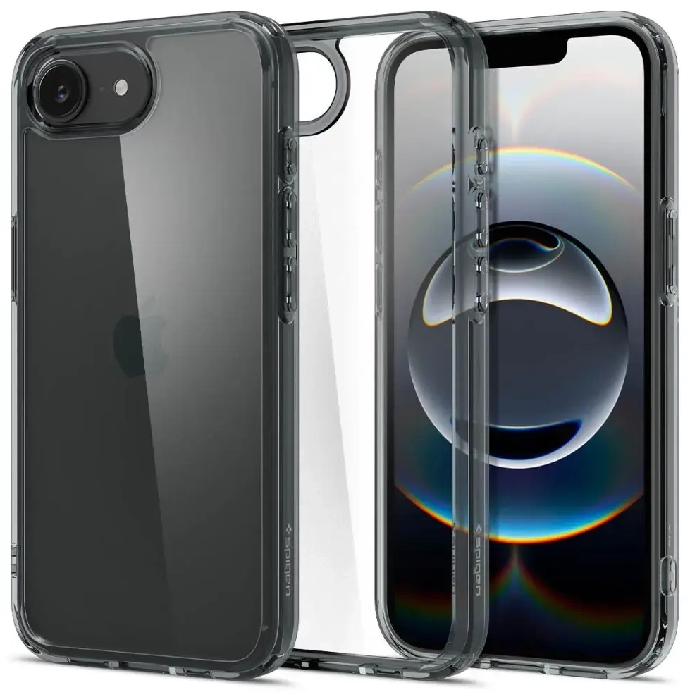 Spigen Ultra Hybrid dėklas iPhone 16e – pilkas