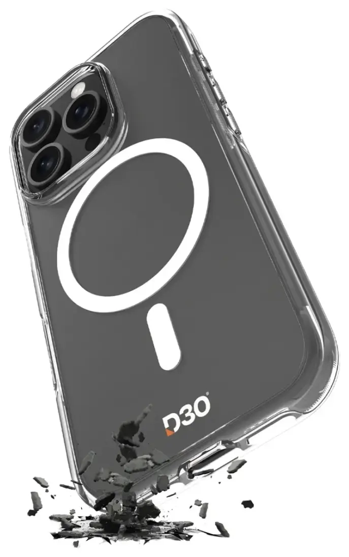 Puro Impact Clear D3O MagSafe Silicone Case for iPhone 16 Pro - Transparent