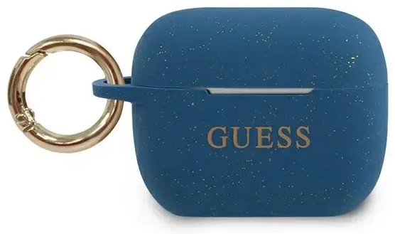 GUACAPSILGLBL Guess Silicone Case for Airpods Pro Blue
