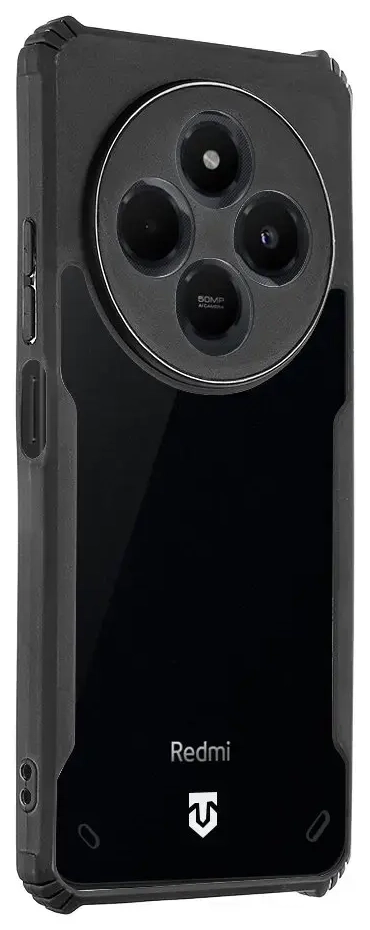 Tactical Quantum Stealth Cover for Xiaomi Redmi 14C 4G|Poco C75 Clear|Black