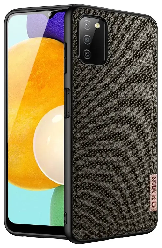 Dux Ducis Fino case covered with nylon material for Samsung Galaxy A03s green
