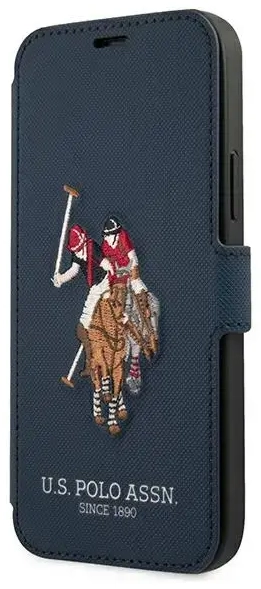 US Polo USFLBKP12LPUGFLNV iPhone 12 Pro Max 6,7" granatowy|navy book Polo Embroidery Collection