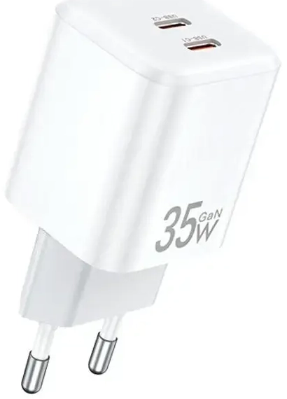 AWEI PD65-EU travel charger | 35W | GaN, PD | USB-C | white