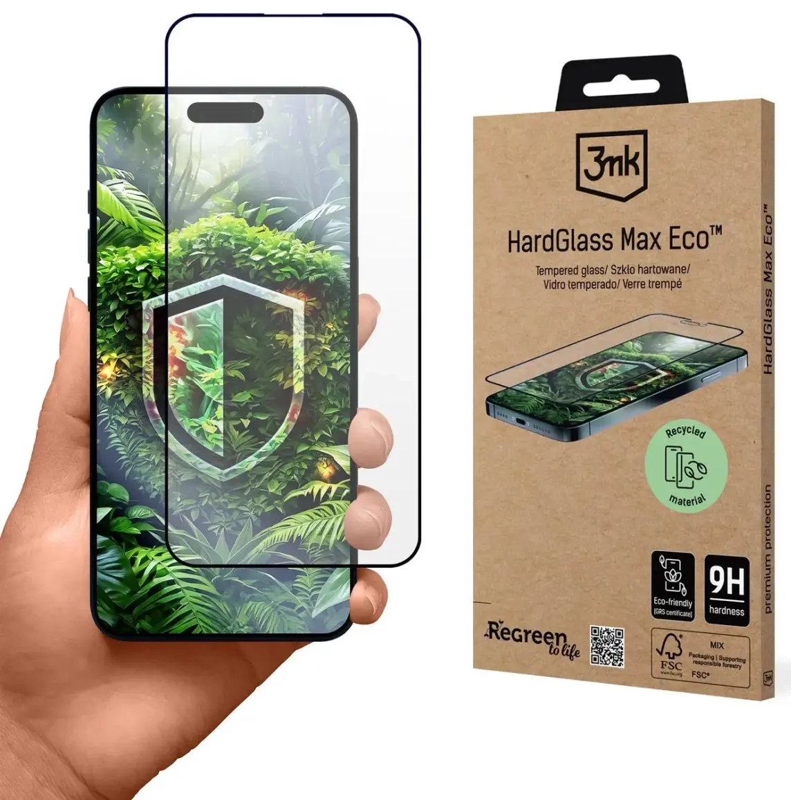 3mk HardGlass Max Eco tempered glass for Apple iPhone 14 Pro Max