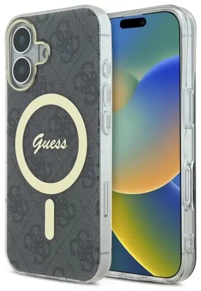 Guess GUHMP16MH4STK iPhone 16 Plus 6.7"   czarny|black hardcase IML 4G MagSafe