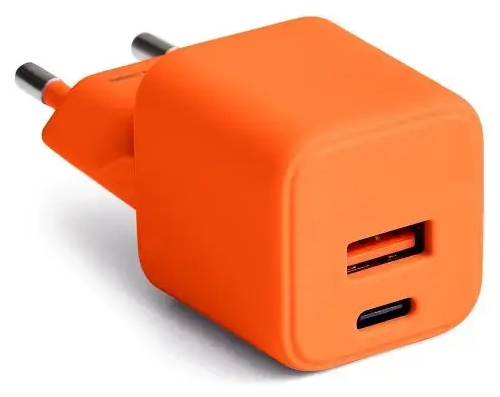 COLORUM CLS30-AC-10 tīkla lādētājs | 30W | PD | USB-A, USB-C | oranžs