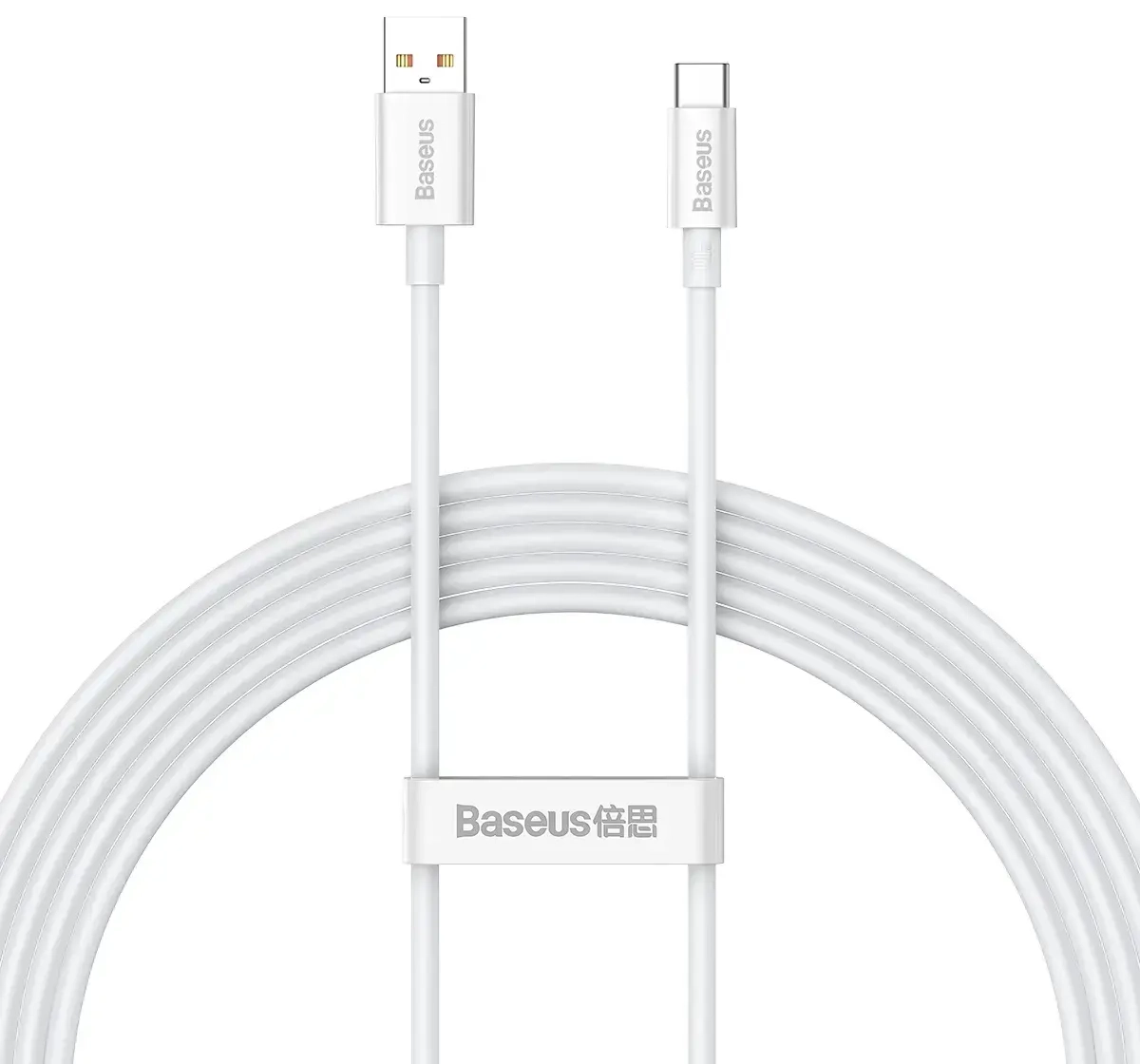 Baseus P10320102214-03 datu pārraides un uzlādes vads | USB-A uz USB-C | 100W | 2m | balts