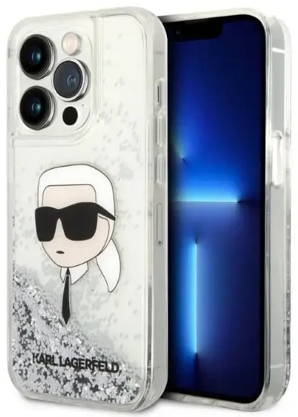 Karl Lagerfeld KLHCP14XLNKHCH iPhone 14 Pro Max 6,7" srebrny|silver hardcase Glitter Karl Head
