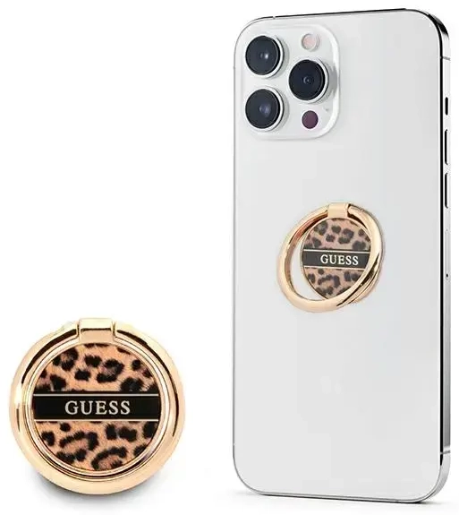 Guess Ring stand GURSHCLEOW brązowy| brown Leopard