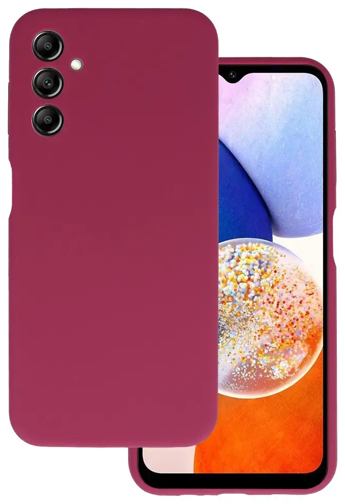 Silicone Lite Case for Samsung Galaxy M34 5G burgundy
