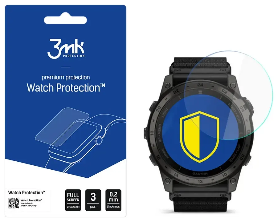 Garmin Tactix 7 AMOLED Edition - 3mk Watch Protection™ v. FlexibleGlass Lite screen protector