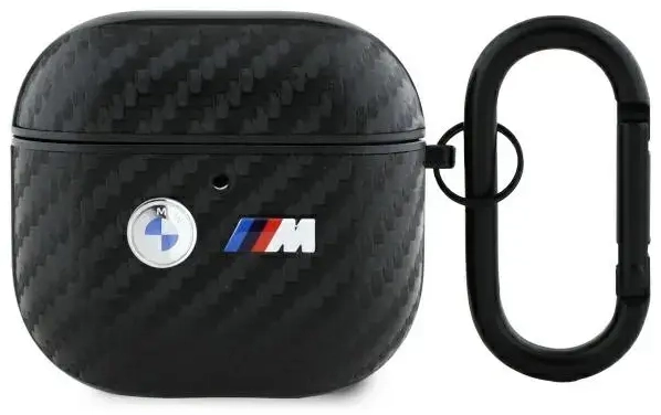BMW BMA4WMPUCA2 AirPods 4 cover           czarny|black Carbon Double Metal Logo