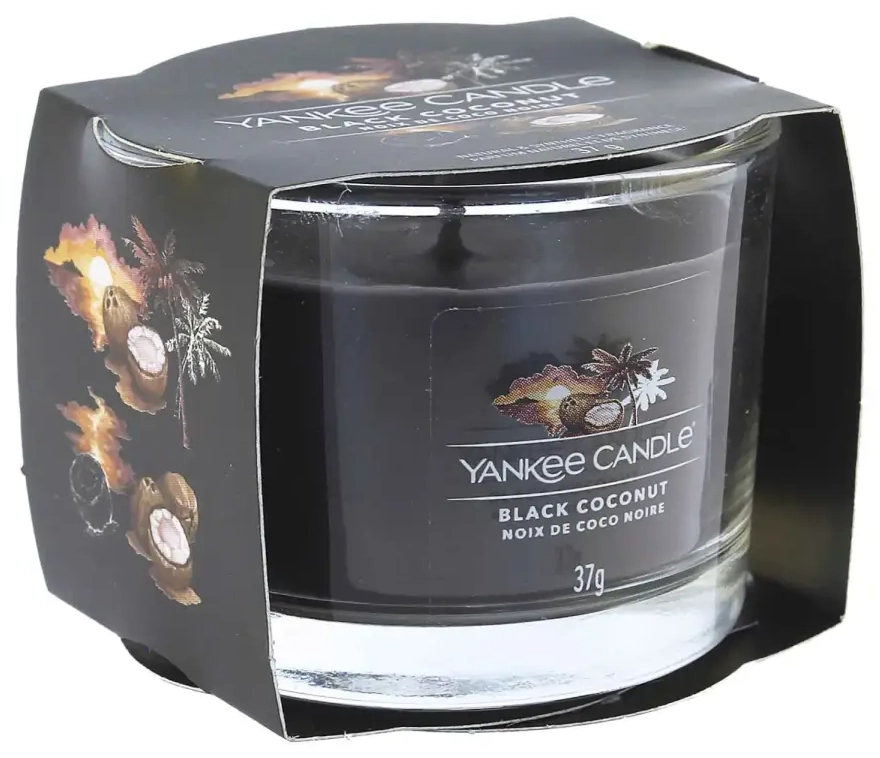 Yankee Candle Black Coconut votive candle in glass 37 g
