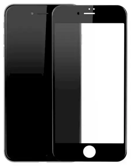 Aizsargstikls pilnam ekrānam telefonam iPhone 7 Plus | iPhone 8 Plus melns