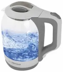 Esperanza EKK025W virdulys 1.7L 1500W Grūdinto stiklo korpusas, Baltas