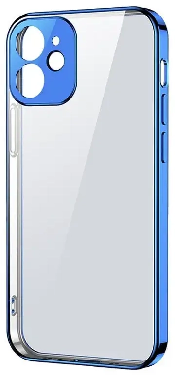 Joyroom New Beauty Series ultra thin case with electroplated frame for iPhone 12 Pro Max dark-blue (JR-BP744)