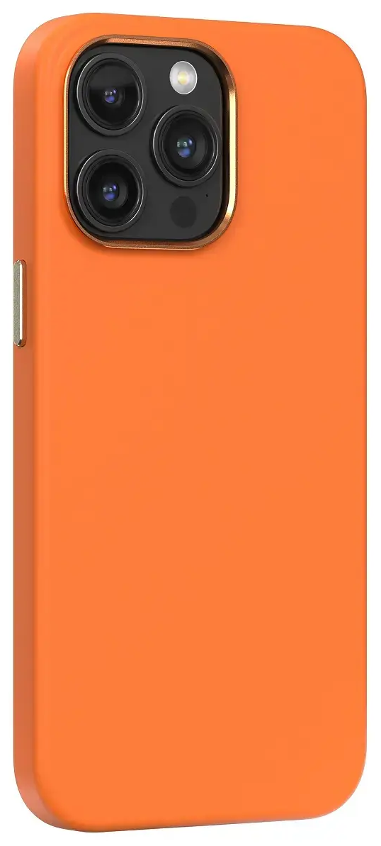 Comma Nature Mag telefono dėklas su MagSafe palaikymu iPhone 15 Plus oranžinis