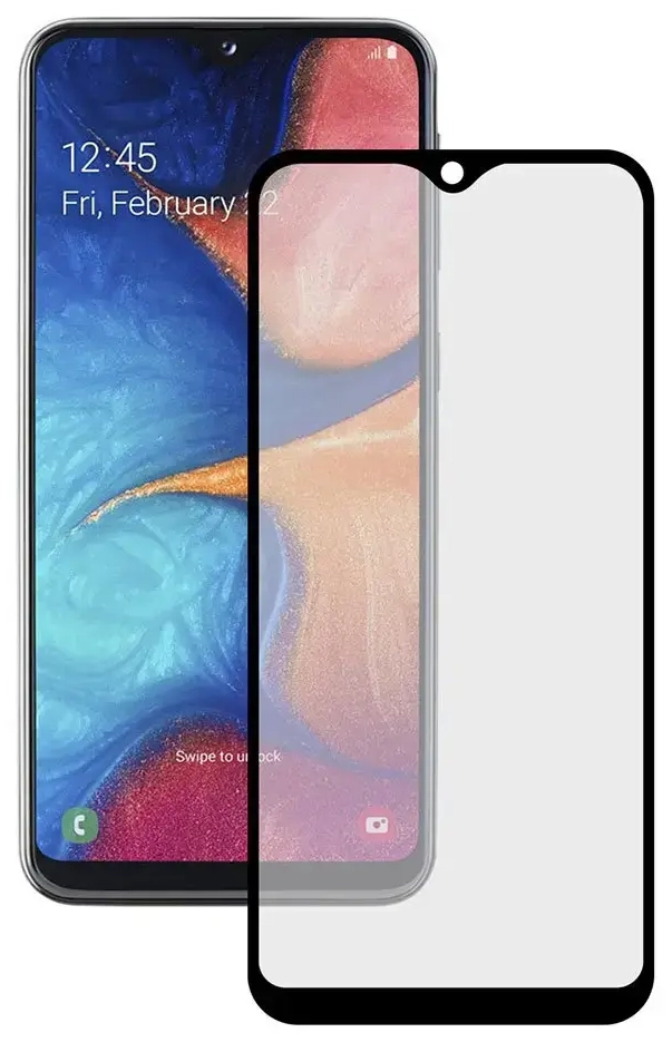 Goodbuy защитное стекло на весь экран для телефона Samsung Galaxy A20E черный