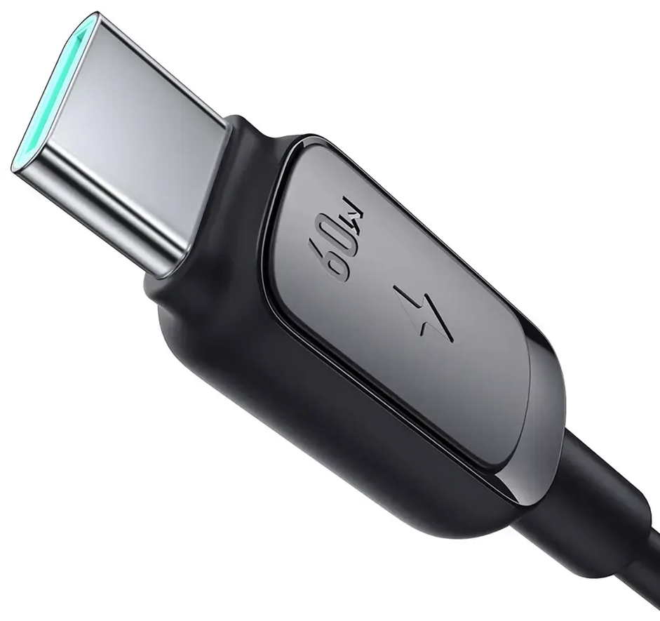 Joyroom Multi-Color Series A14 duomenų perdavimo ir įkrovimo laidas | USB-C į USB-C | 60W | 1.2m | juodas