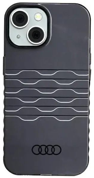 Audi IML MagSafe Case iPhone 15 | 14 | 13 6.1" czarny|black hardcase AU-IMLMIP15-A6|D3-BK