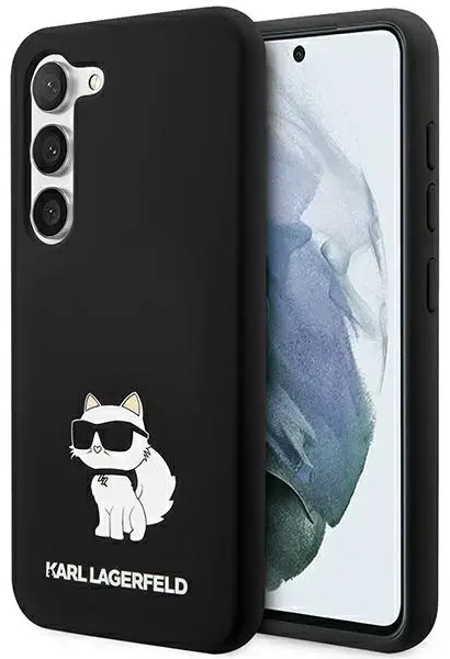 Karl Lagerfeld KLHCS24SSNCHBCK S24 S921 hardcase czarny|black Silicone Choupette