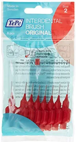 TePe Interdental Brushes Original Red 8 X 0.5mm Brushes