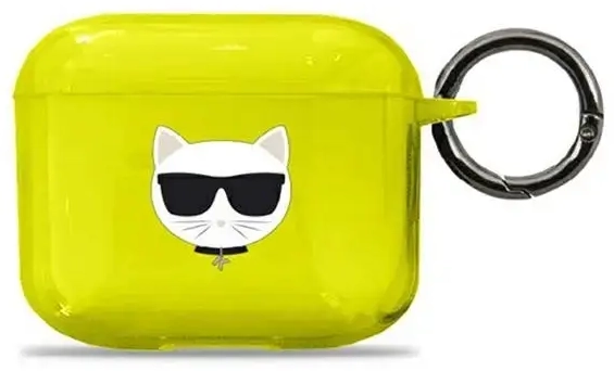 Karl Lagerfeld KLA3UCHFY AirPods 3 cover żółty|yellow Choupette