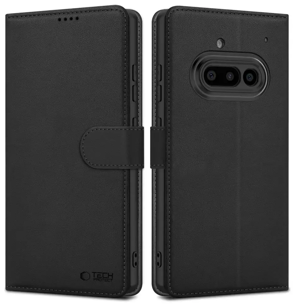 Tech-Protect Wallet telefona maciņš priekš Nothing Phone 3a matēts melns