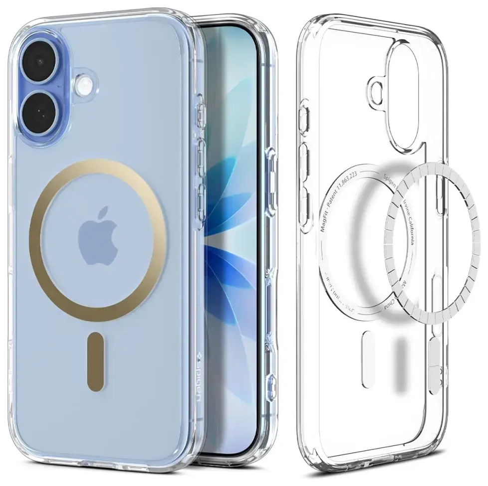 Spigen Ultra Hybrid Mag MagSafe case for iPhone 17 gold