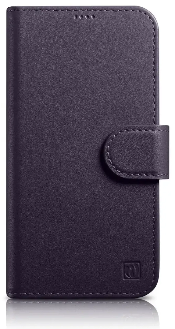 iCarer Wallet Case 2in1 Cover iPhone 14 Plus Anti-RFID Leather Flip Case Dark Purple (WMI14220727-DP)