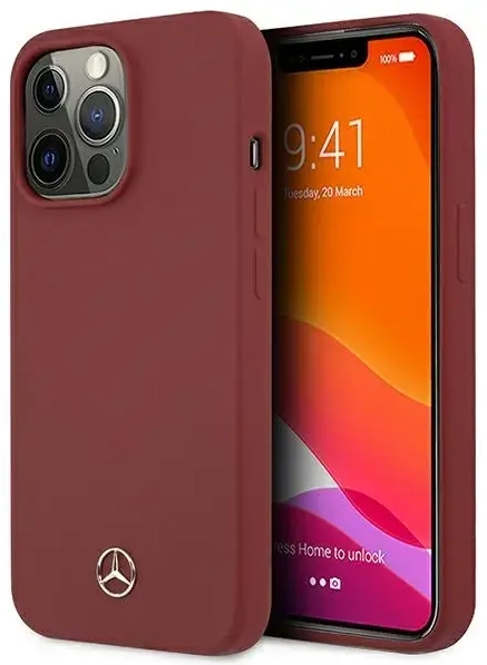 Mercedes MEHCP13XSILRE iPhone 13 Pro Max 6,7" czerwony|red hardcase Silicone Line