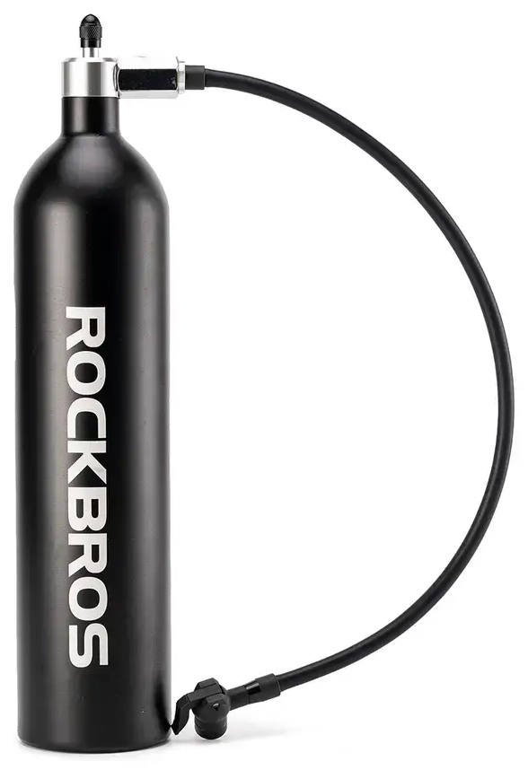 Rockbros Tubeless Tire Inflator 200 PSI 1.2l - Black