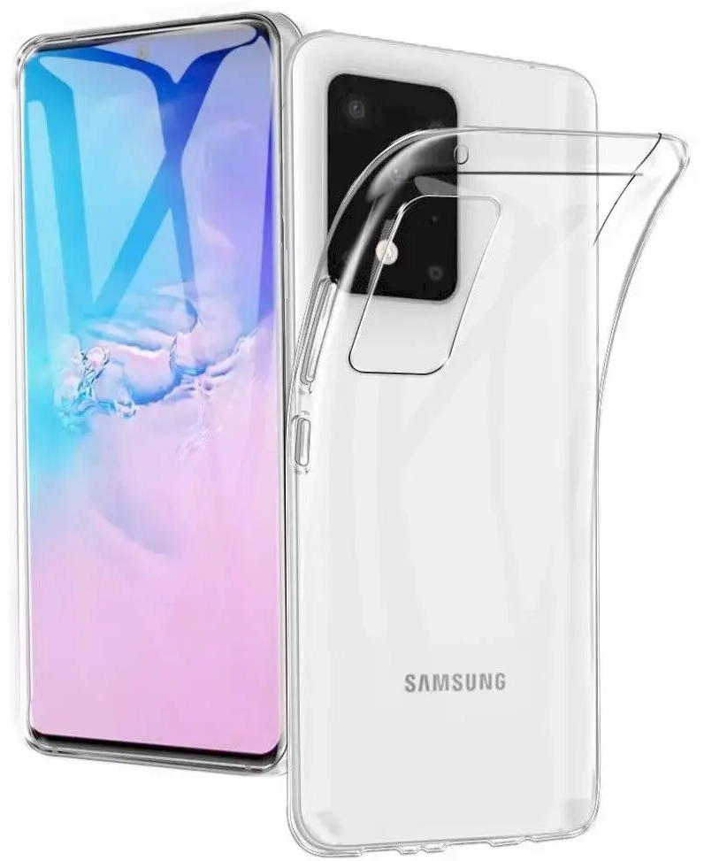 Fusion Ultra Back Case 2 mm Izturīgs Silikona Aizsargapvalks Priekš Samsung G988 Galaxy S20 Ultra | S20 Ultra 5G Caurspīdīgs