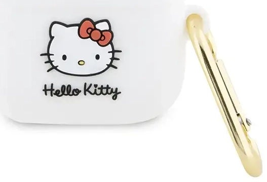 Hello Kitty HKA33DKHSH Airpods 3 cover biały|white Silicone 3D Kitty Head