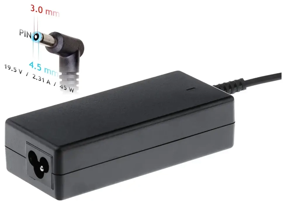 Akyga power supply AK-ND-69 19.5V | 2.31A 45W 4.5 x 3.0 mm + pin HP 1.2m