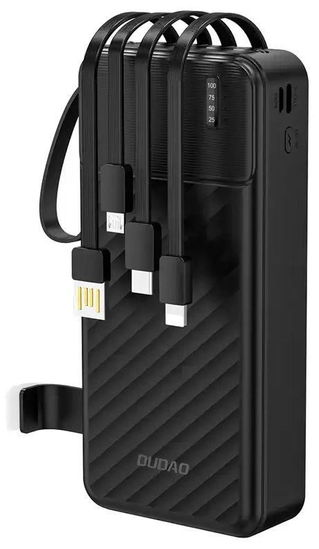 Dudao K11 Pro išorinė baterija (powerbank) | 20 000 mAh | USB-C, USB-A, Micro USB, Lightning | juodas