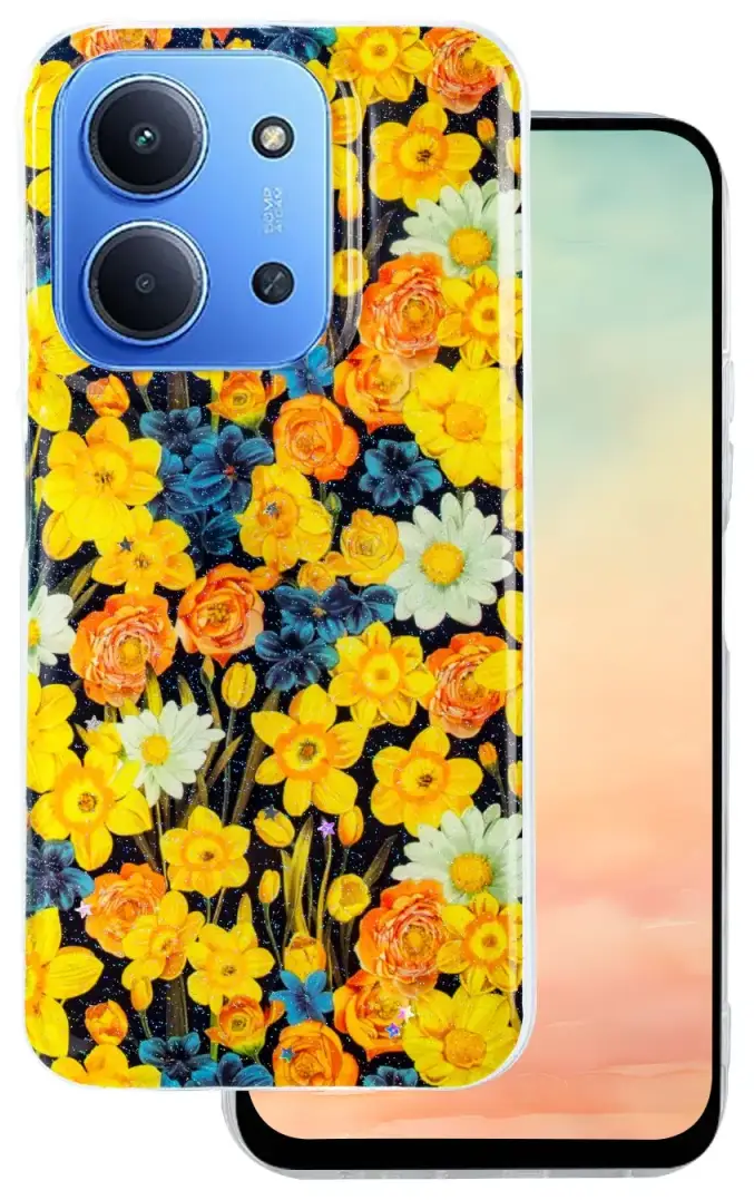 Glow Glam case for Xiaomi Redmi 15 4G EU / 15 5G EU (171,08 x 82,05 x 8,55) orange