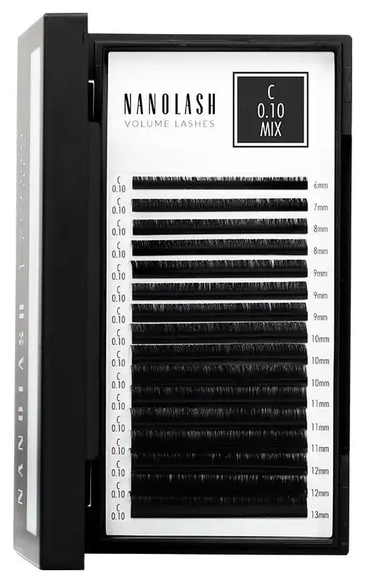 Set of False Eyelashes Nanolash VOLUME LASHES Extensions 6-13 Mm