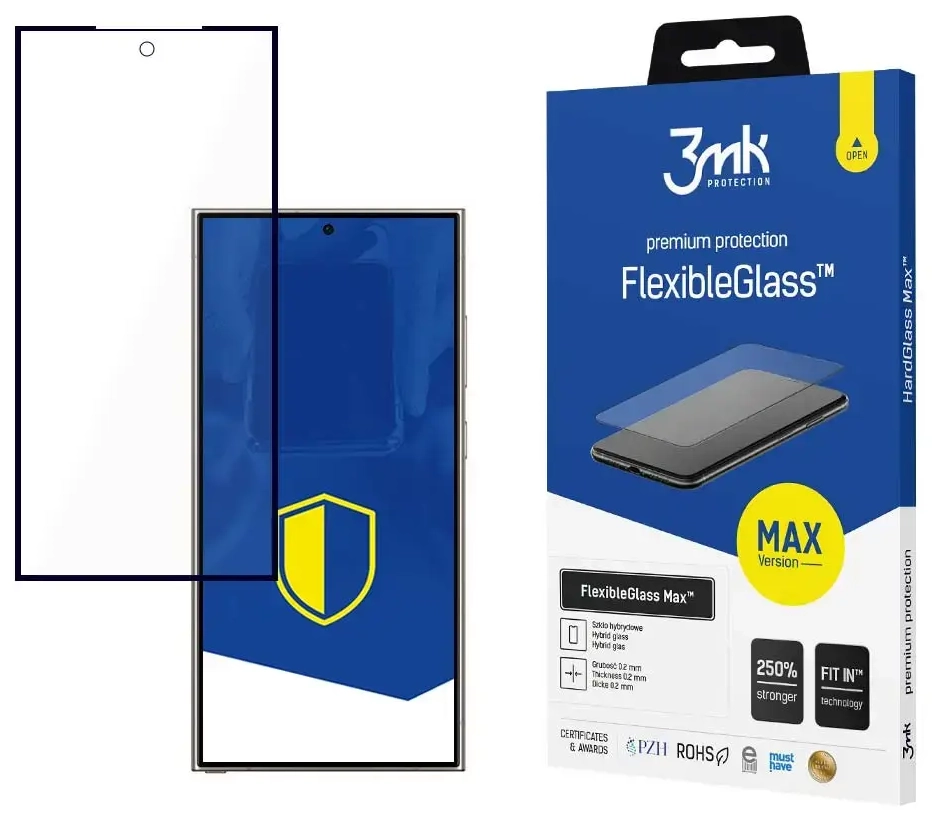 Защитная плёнка 3mk FlexibleGlass Max™ для Samsung Galaxy S24 Ultra (S928)