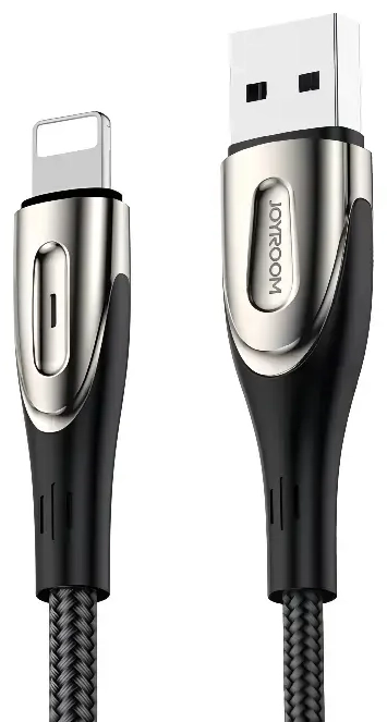 Joyroom Sharp S-M411 duomenų perdavimo ir įkrovimo laidas | USB-A į Lightning | 12W | 3m | juodas