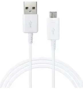 Samsung EP-DG925UWE datu pārraides un uzlādes vads | USB-A uz Micro USB | 1m | balts (OEM)