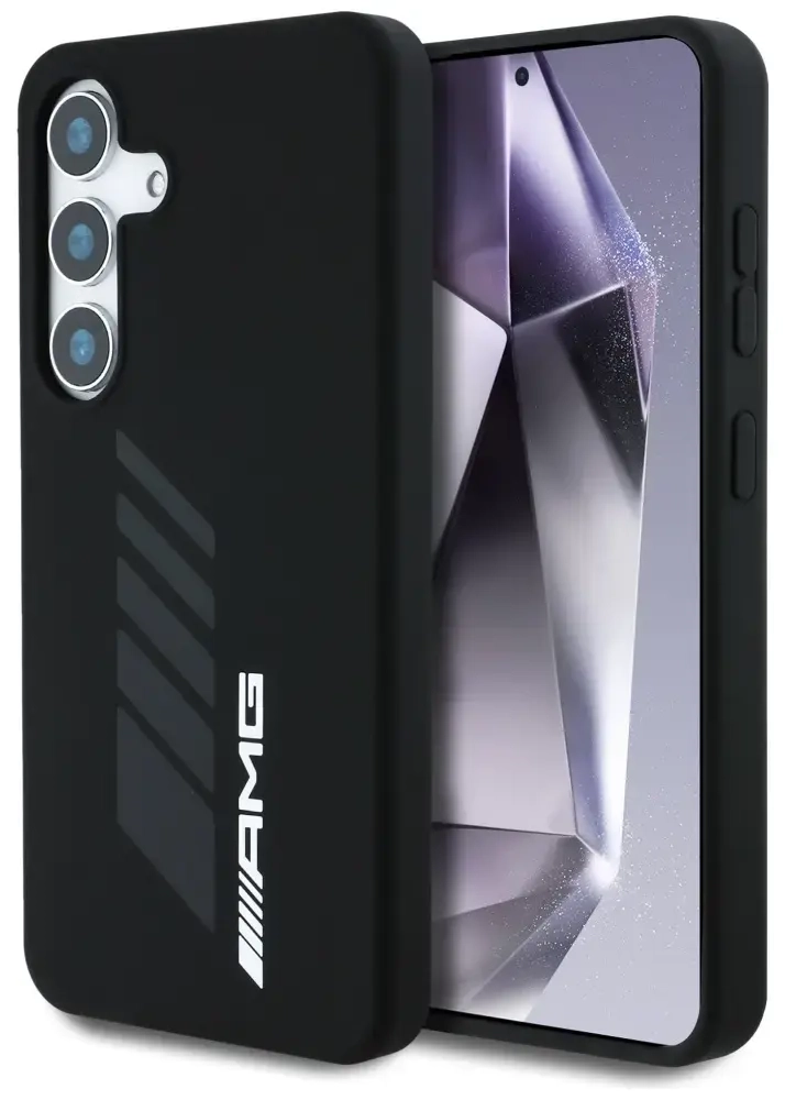 Etui AMG Oversize Rhombs MagSafe do       Samsung Galaxy S25 czarny