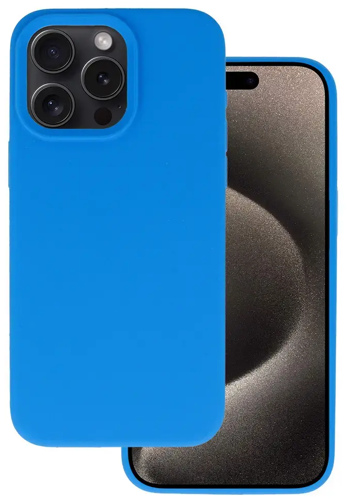 Silicone Lite maciņš telefonam iPhone 15 Pro Max zils