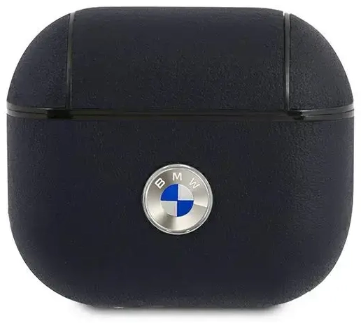 BMW BMA3SSLNA AirPods 3 cover navy Geniune Leather Silver Logo
